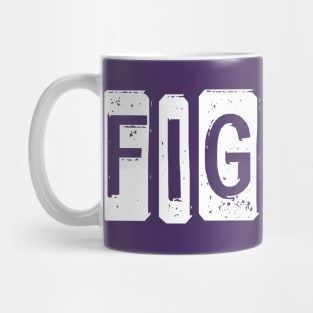 "FIGJAM" in white - Aussie slang FTW (dogtag style cut-out letters) Mug